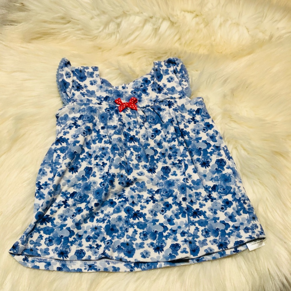 6 months blue white baby dress (10x$15)